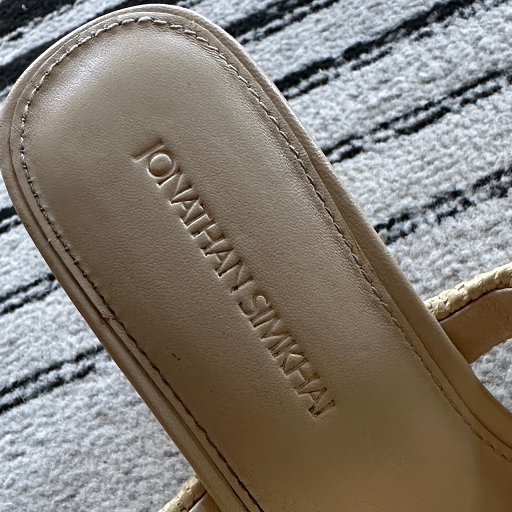 SIMKHAI Puffy Strap Raffia Sandals - Picture 4 of 15